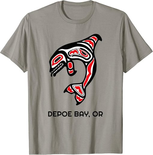 Depoe Bay, Oregon Native American Orca Killer Whales T-Shirt